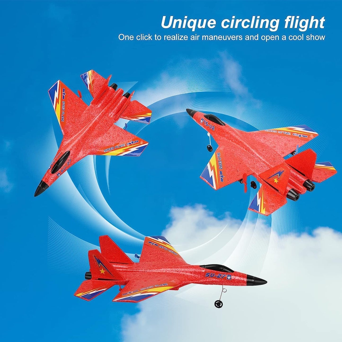 Remote-Controlled Airplane Toy - LED & Durable