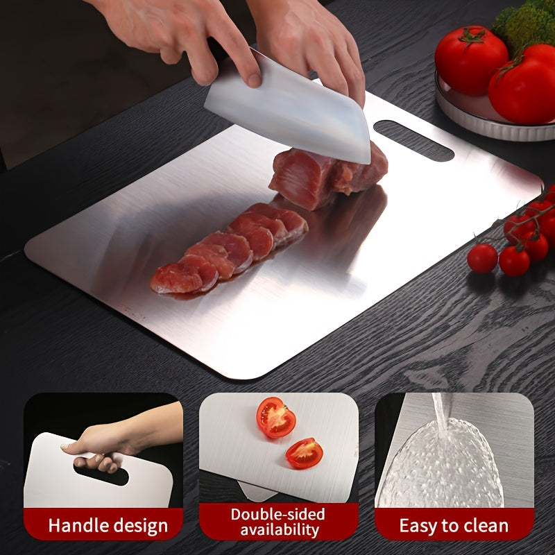 HOMESOOQ™ Premium Stainless Steel Cutting Board