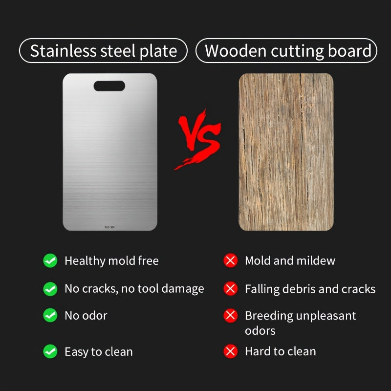HOMESOOQ™ Premium Stainless Steel Cutting Board