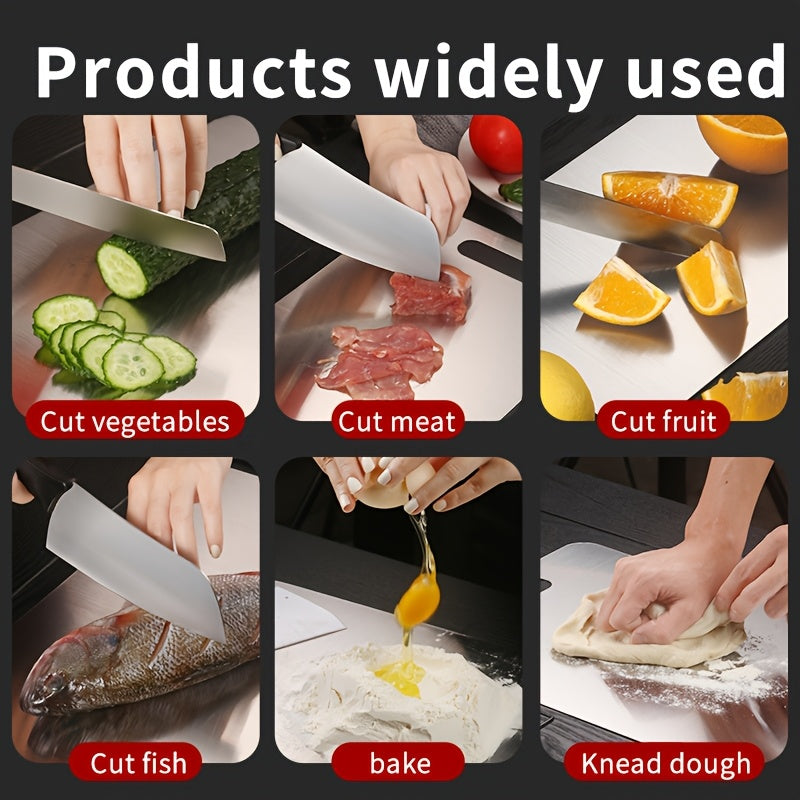 HOMESOOQ™ Premium Stainless Steel Cutting Board