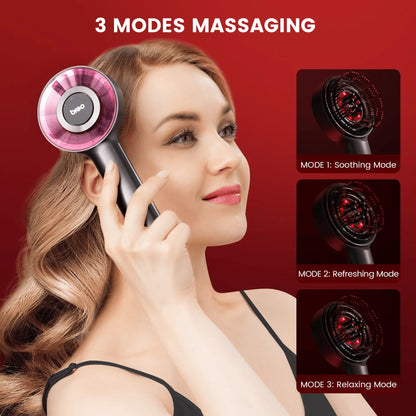 Breo S3 Scalp Massager – Red Light Therapy for Hair Growth & Scalp Relief