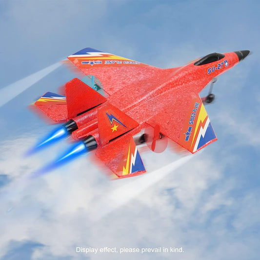 Remote-Controlled Airplane Toy - LED & Durable
