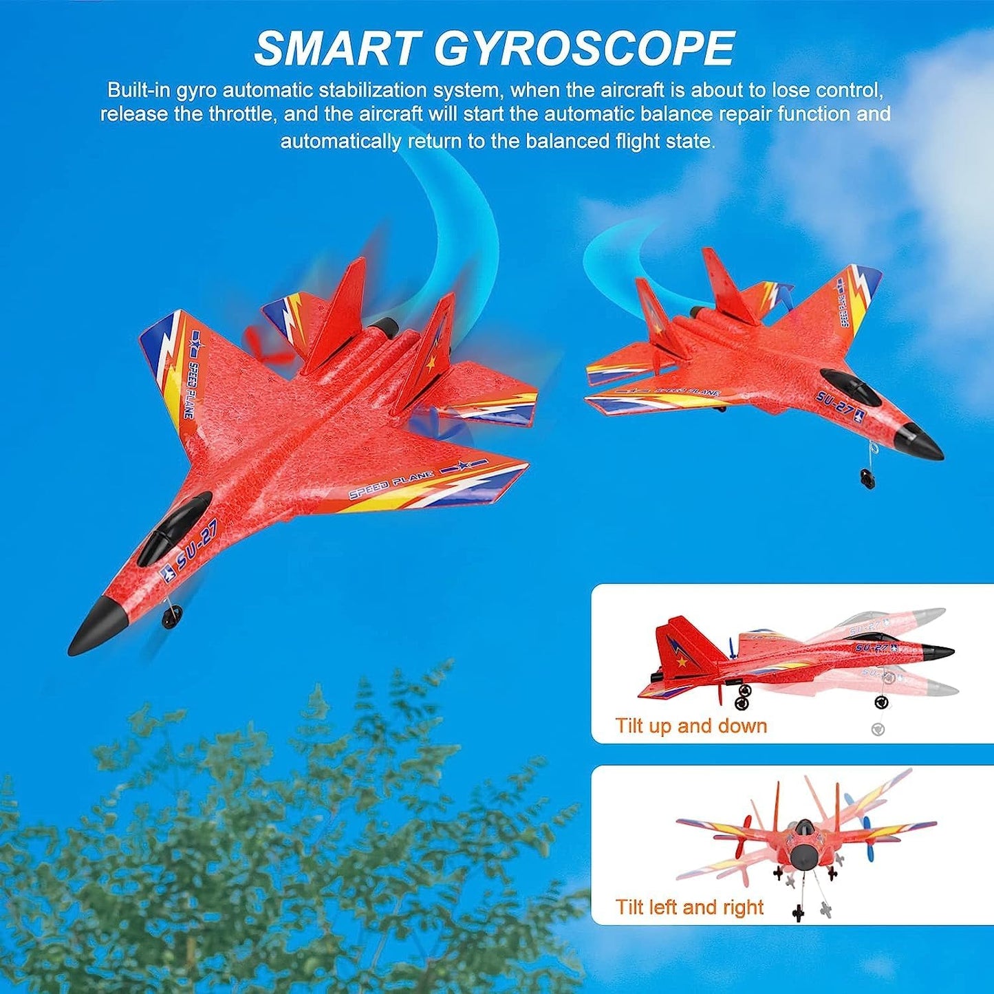 Remote-Controlled Airplane Toy - LED & Durable