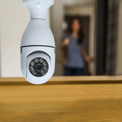 Indoor WiFi Bulb Security Camera with 3MP, 4X Zoom, Night Vision