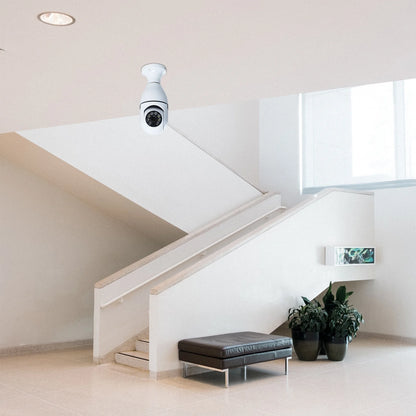 Indoor WiFi Bulb Security Camera with 3MP, 4X Zoom, Night Vision