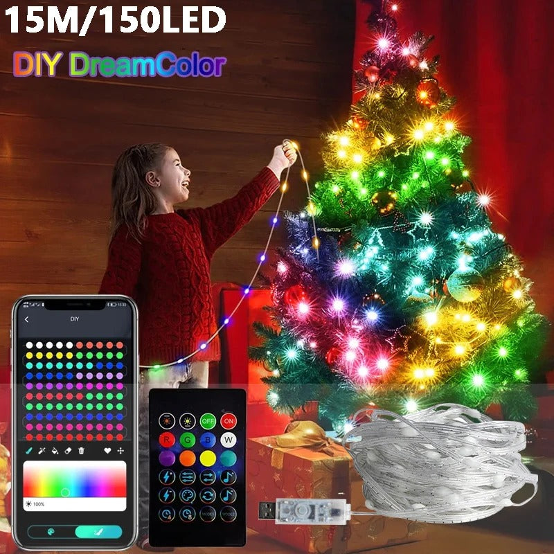 Smart Firework LED Lights | 16M Colors, Music Sync, 213 Modes